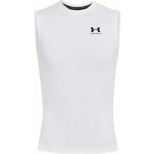 Under Armour UA HG Armour White/Black S Fitness póló kép