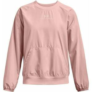 Under Armour UA Rush Woven Crew Retro Pink/White S Fitness pulóverek kép