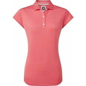 Footjoy Tonal Stripe Lisle Bright Coral S Rövid ujjú póló kép