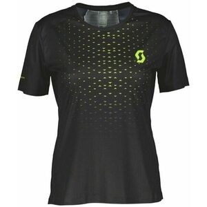 Scott RC Run SS Womens Black/Yellow XS Rövidujjú futópólók kép