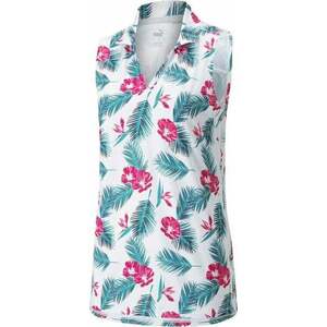 Puma Cloudspun Paradise Sleeveless Bright White/Festival Fuchsia M Rövid ujjú póló kép