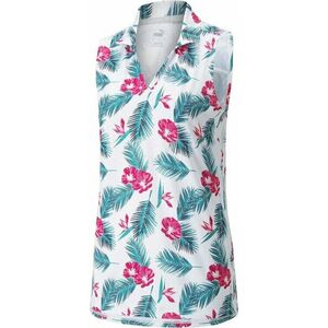 Puma Cloudspun Paradise Sleeveless Bright White/Festival Fuchsia XS Rövid ujjú póló kép