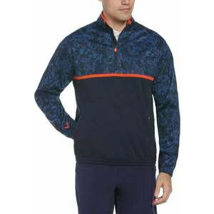 Callaway Abstract Camo Printed Wind 1/4 Zip Navy Blazer XS Pulóver kép