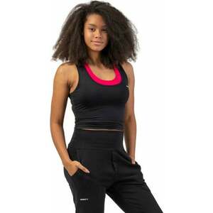 Nebbia Sporty Slim-Fit Crop Tank Top Black L Fitness póló kép