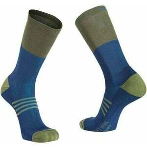 Northwave Extreme Pro High Sock Deep Blue/Forest Green XS Kerékpáros zoknik kép