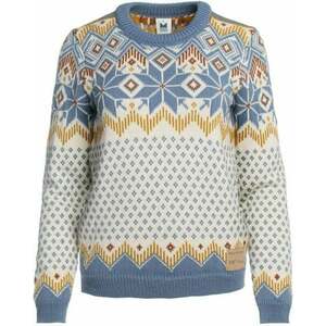 Dale of Norway Vilja Womens Knit Sweater Off White/Blue Shadow/Mustard XS Pulóver kép