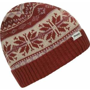 Bergans Jacquard Beanie Chianti Red/Lilac Chalk/Chalk Sand UNI Téli sapka kép