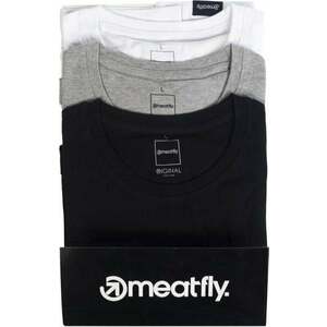 Meatfly Basic Multipack Black/Grey Heather/White S Póló kép