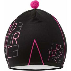 R2 Pompon Black/Pink/Gray Sapka kép