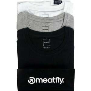 Meatfly Logo Multipack Black/Grey Heather/White S Póló kép