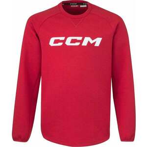 CCM Locker Room Fleece Crew YTH Red Hosszú ujjú-Pulóver XS YTH kép