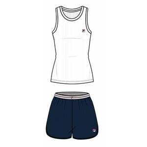 Fila FPS4122 Tank Jersey Rib / Pant French Terry White/Blue S Fitness fehérnemű kép