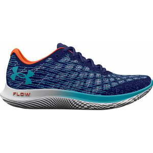 Under Armour Men's UA Flow Velociti Wind 2 Sonar Blue/Citrus Blast/Blue Surf 44 Utcai futócipők kép