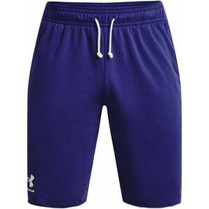 Under Armour Men's UA Rival Terry Shorts Sonar Blue/Onyx White S Fitness nadrág kép