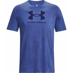 Under Armour Men's UA Wash Tonal Sportstyle Sonar Blue Medium Heather/Sonar Blue S Fitness póló kép