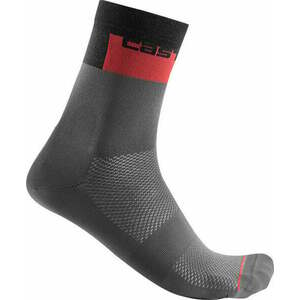 Castelli Blocco 15 Sock Dark Gray S/M Kerékpáros zoknik kép