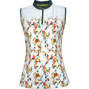 Callaway Womens Sleeveless Engineered Fading Shift Geo Brilliant White XS Rövid ujjú póló kép