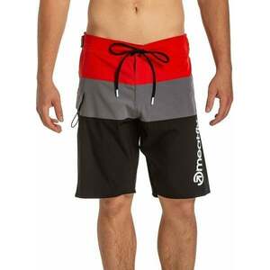 Meatfly Mitch Boardshorts 21'' Red Stripes S Férfi fürdőruházat kép