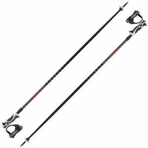 Leki Hot Shot S Eloxal Black/Anodized Grey/Bright Red 120 cm Síbotok kép