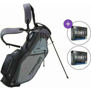 Big Max Dri Lite Feather SET Stand Bag Grey/Black kép