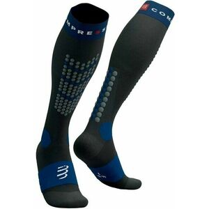 Compressport Alpine Ski Full Black/Estate Blue T1 Futózoknik kép