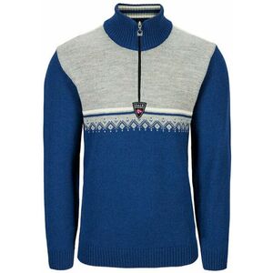 Dale of Norway Lahti Mens Knit Sweater Indigo/Light Charcoal/Off White XL Pulóver kép