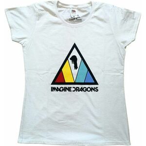 Imagine Dragons Ing Triangle Logo Womens White S kép