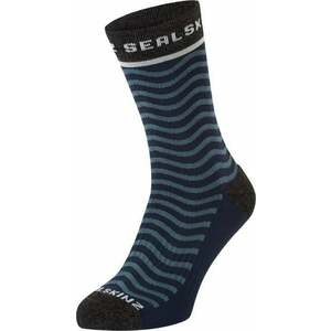 Sealskinz Rudham Mid Length Meteorological Active Sock Navy/Cream L/XL Kerékpáros zoknik kép