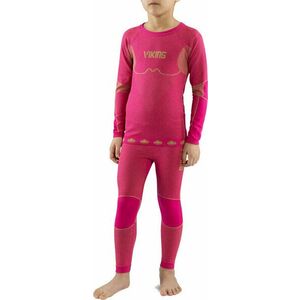 Viking Riko Kids Set Base Layer Fuchsia 116 Termikus fehérnemű kép