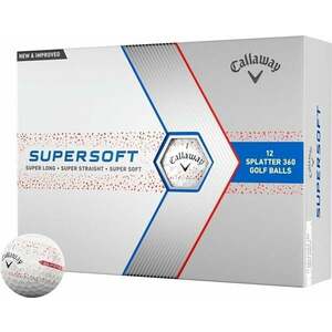 Callaway Supersoft 2023 Red Splatter Golflabda kép