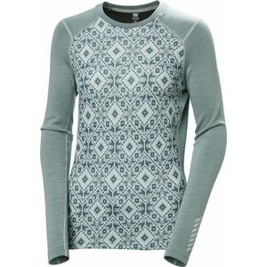 Helly Hansen Women’s LIFA Merino Midweight Graphic Long-Sleeve Crew Cactus Star XS Termikus fehérnemű kép