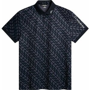 J.Lindeberg Tour Tech Regular Fit Print Bias Bridge Navy 2XL Rövid ujjú póló kép