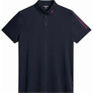 J.Lindeberg Tour Tech Regular Fit Navy Melange 2XL Rövid ujjú póló kép