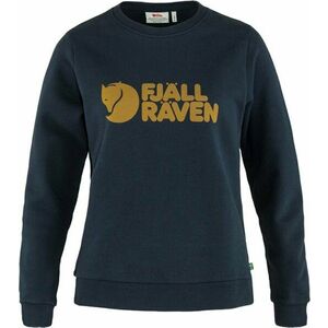 Fjällräven Logo Sweater W Dark Navy/Chestnut L Pulóver kép