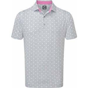 Footjoy Wasp Print Lisle White/Black/Pink L Rövid ujjú póló kép