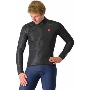 Castelli Squall Shell Kabát Light Black/Silver Gray M kép