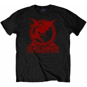 Black Sabbath Ing Europe '75 Unisex Black 2XL kép