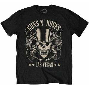 Guns N' Roses Ing Top Hat, Skull & Pistols Las Vegas Unisex Black M kép