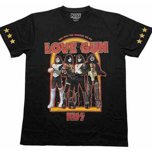 Kiss Ing Love Gun Stars Unisex Black XL kép