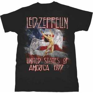 Led Zeppelin Ing Stars N' Stripes USA '77. Unisex Black 2XL kép