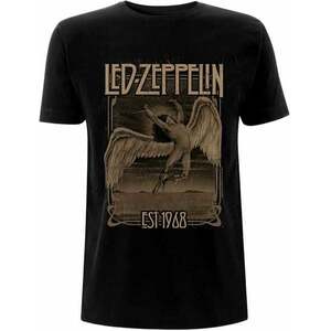 Led Zeppelin Ing Faded Falling Unisex Black L kép