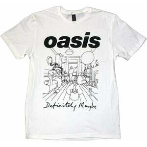 Oasis Ing Definitely Maybe Line Drawing Unisex White XL kép