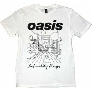 Oasis Ing Definitely Maybe Line Drawing Unisex White L kép