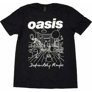 Oasis Ing Definitely Maybe Line Drawing Unisex Black L kép