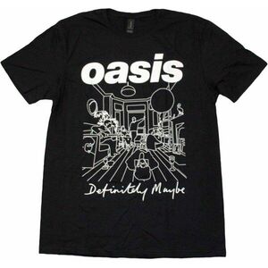 Oasis Ing Definitely Maybe Line Drawing Unisex Black S kép