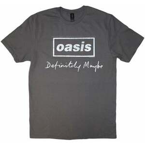 Oasis Ing Definitely Maybe Distressed Text Logo Unisex Charcoal Grey 2XL kép