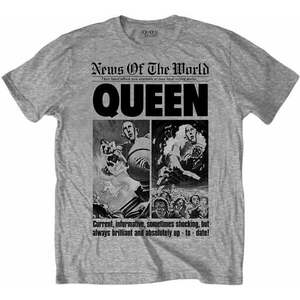 Queen Ing News of the World 40th Front Page Unisex Grey 2XL kép