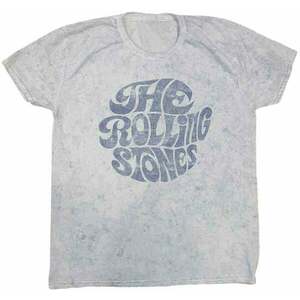 The Rolling Stones Ing 70's Logo Unisex Dip-Dye on White 2XL kép