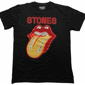 The Rolling Stones Ing Dia Tongue Unisex Black 2XL kép