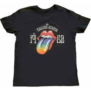 The Rolling Stones Ing Sixty Rainbow Tongue '62 Unisex Black 2XL kép